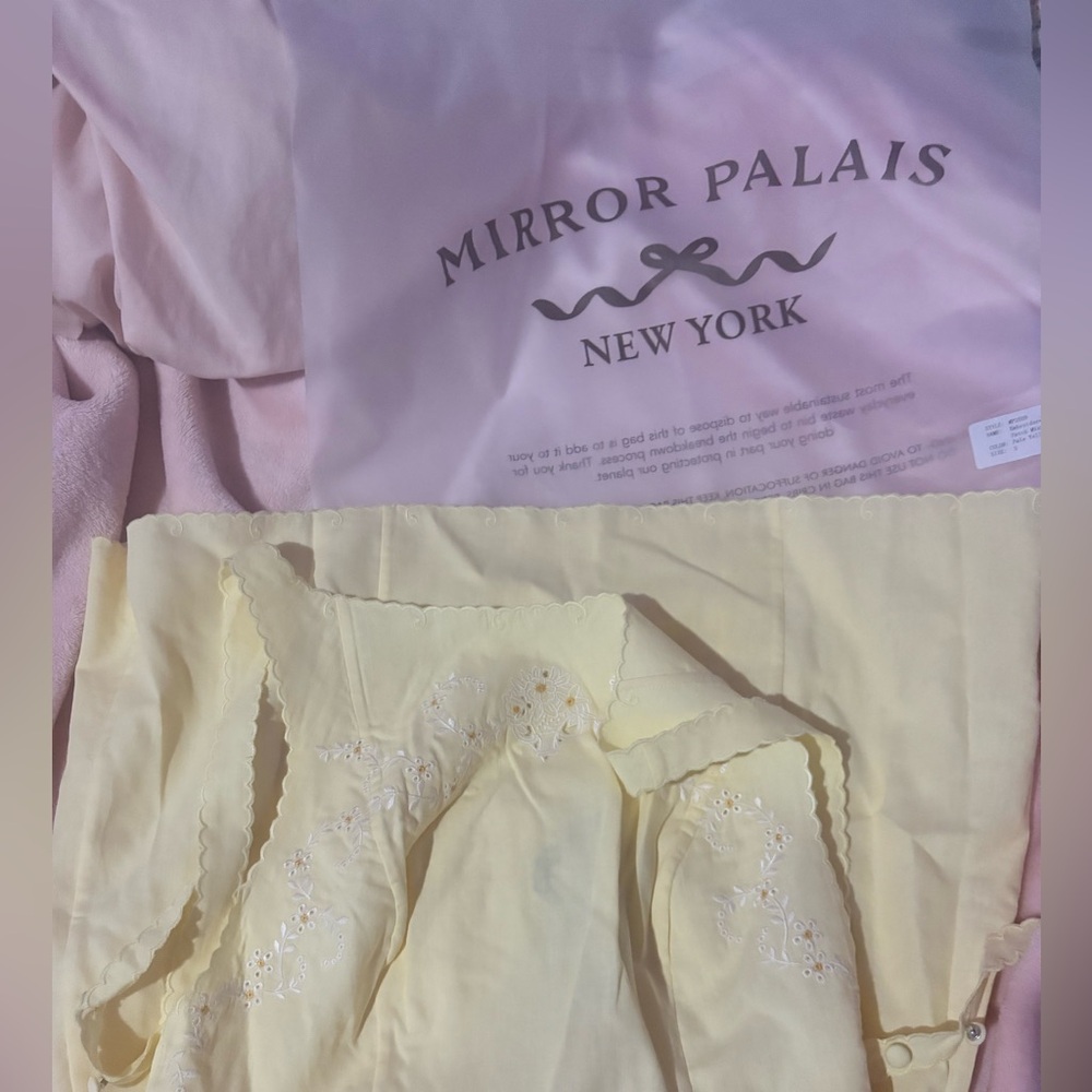 NWT Mirror Palais Daisy Patch Embroidered Mini dress size small - Picture 8 of 9